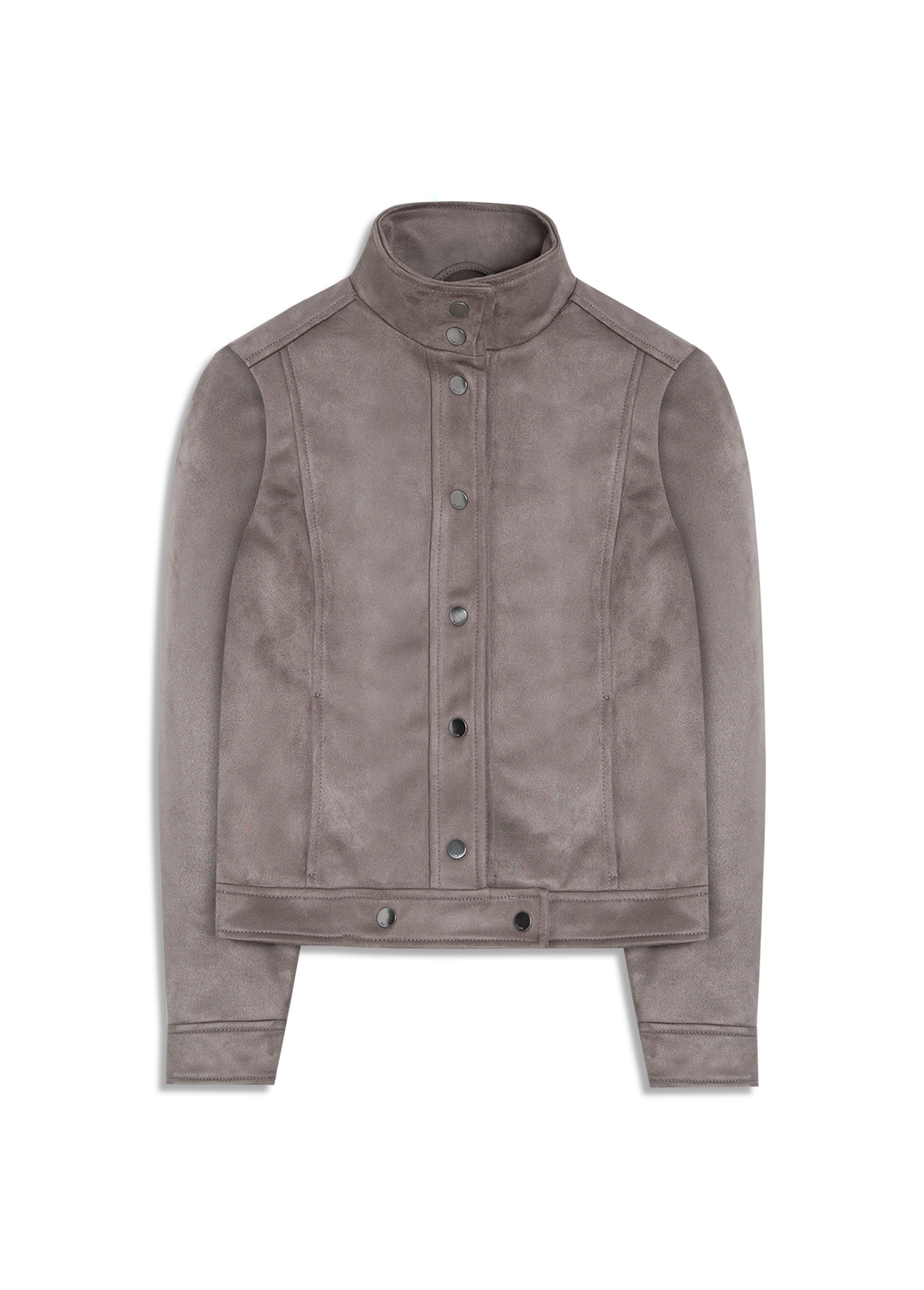 Jaqueta Biker Washed Suede Mouse
