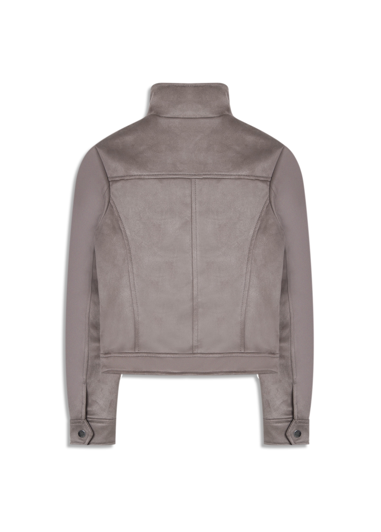 Jaqueta Biker Washed Suede Mouse