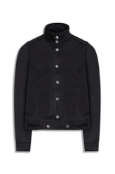 Jaqueta Biker Washed Suede Preto