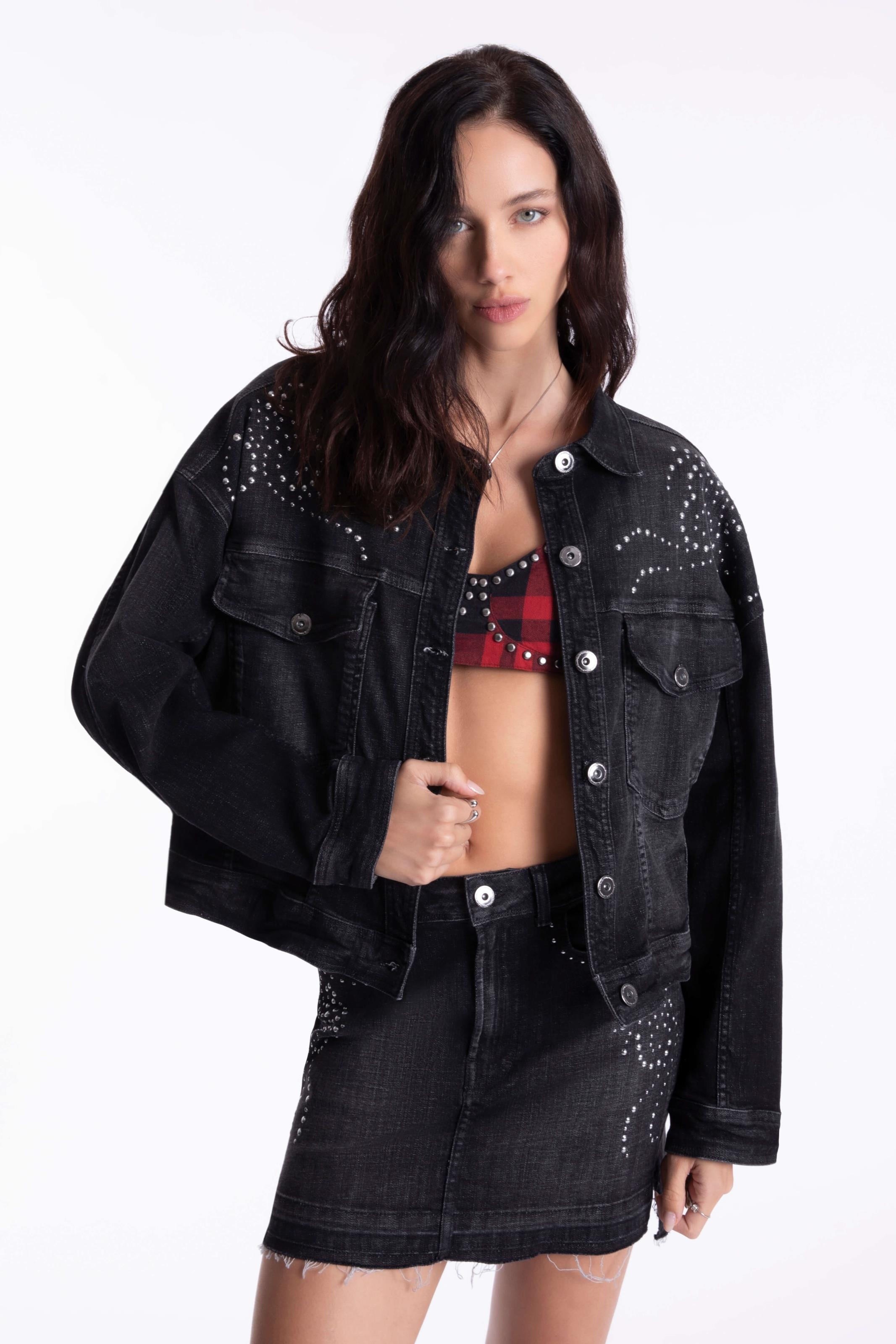 Jaqueta Black Cros Oversized Western 2014- Lav. Black C/ Used