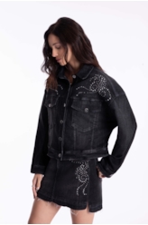 Jaqueta Black Cros Oversized Western 2014- Lav. Black C/ Used