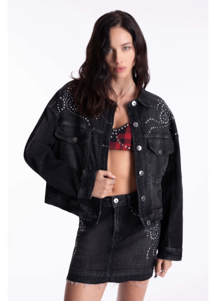 Jaqueta Black Cros Oversized Western 2014- Lav. Black C/ Used