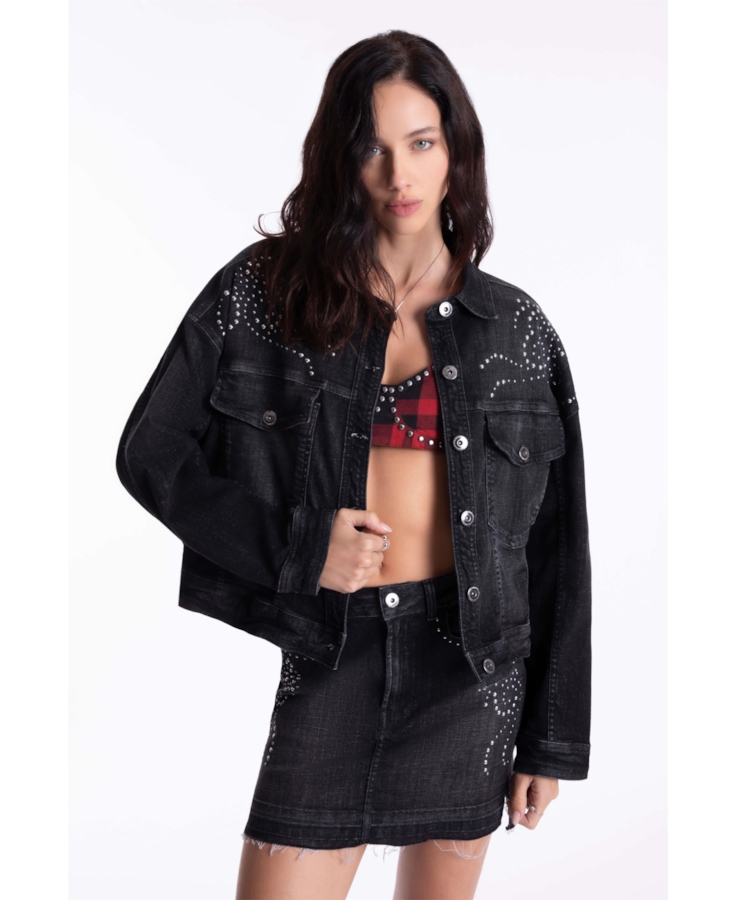 Jaqueta Black Cros Oversized Western 2014- Lav. Black C/ Used