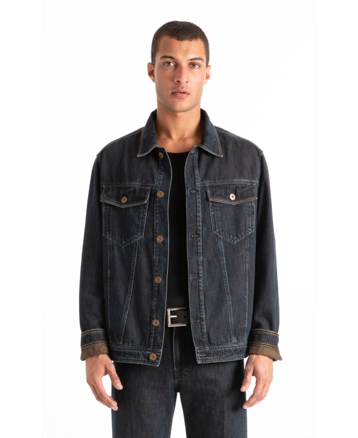 Jaqueta Blue Brown e Asa Lav.Black