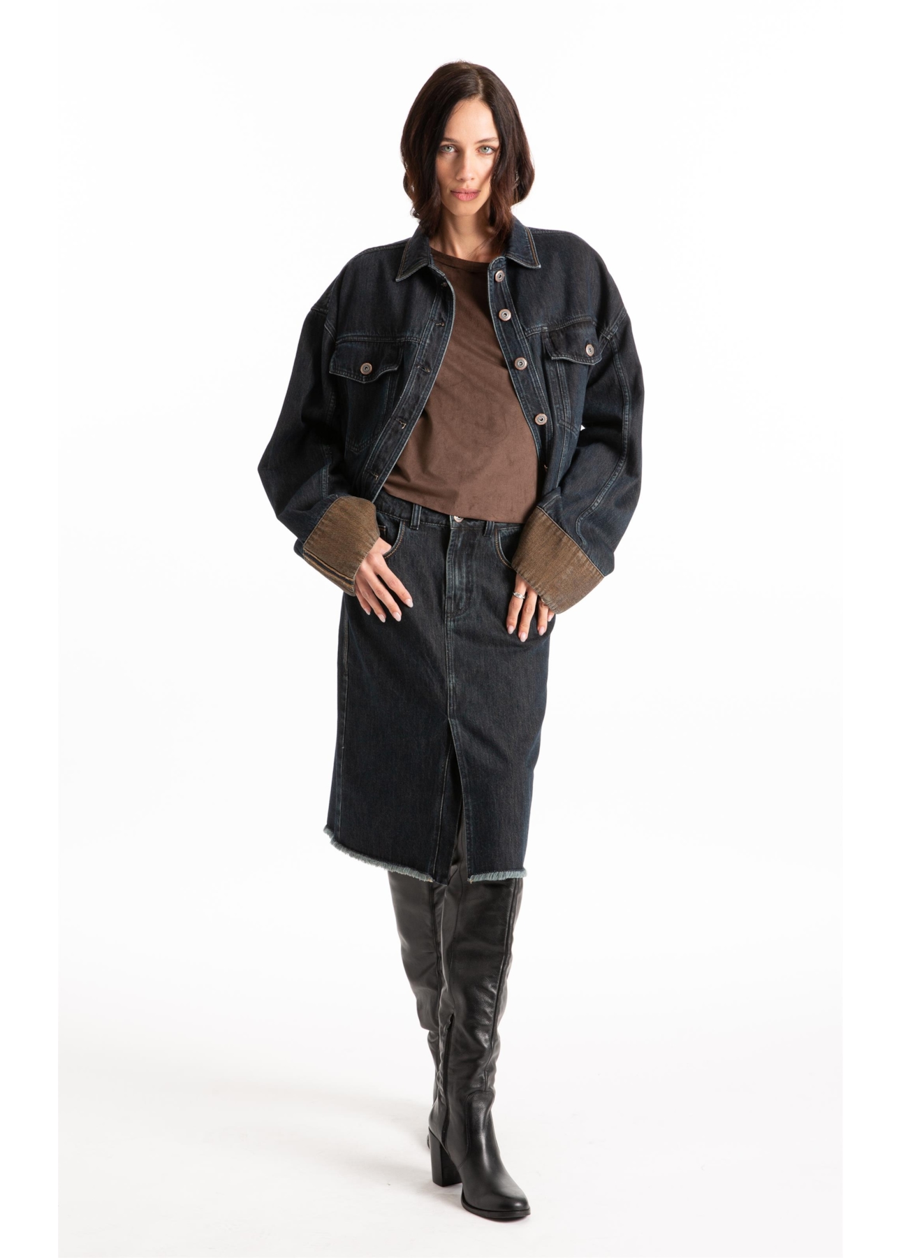 Jaqueta Blue Brown Lav.Black