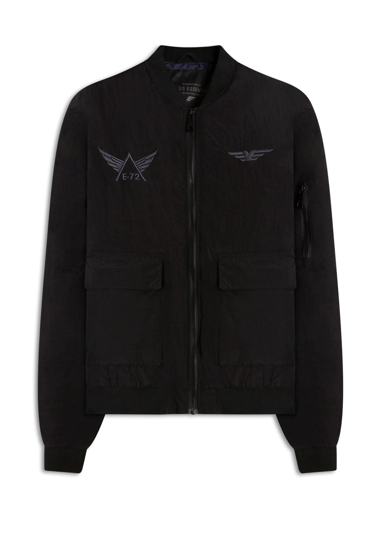 Jaqueta Bomber Embroidery Preto