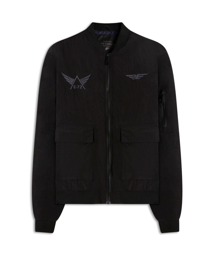Jaqueta Bomber Embroidery Preto