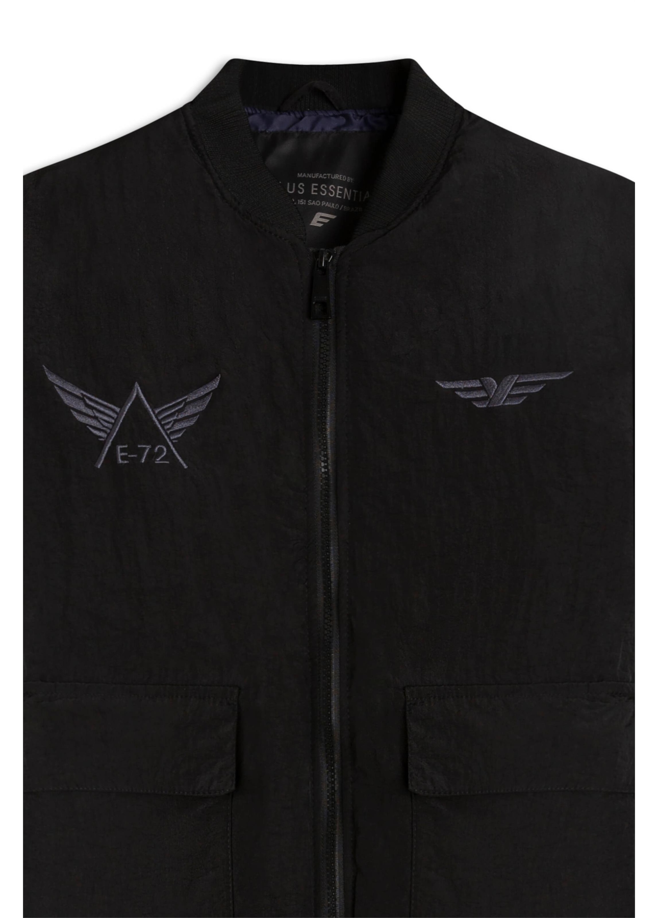 Jaqueta Bomber Embroidery Preto