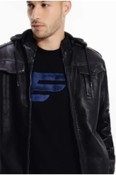 Jaqueta Bomber Hood Preto