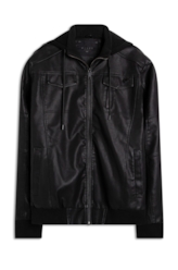 Jaqueta Bomber Hood Preto