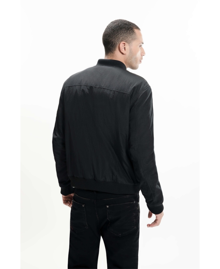 Jaqueta Bomber Ny Embroidery Preto