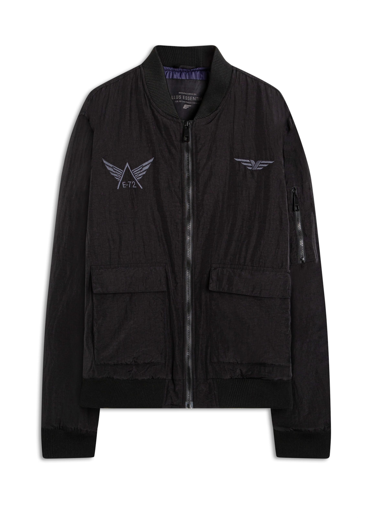 Jaqueta Bomber Ny Embroidery Preto
