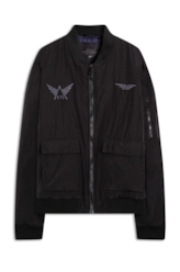 Jaqueta Bomber Ny Embroidery Preto