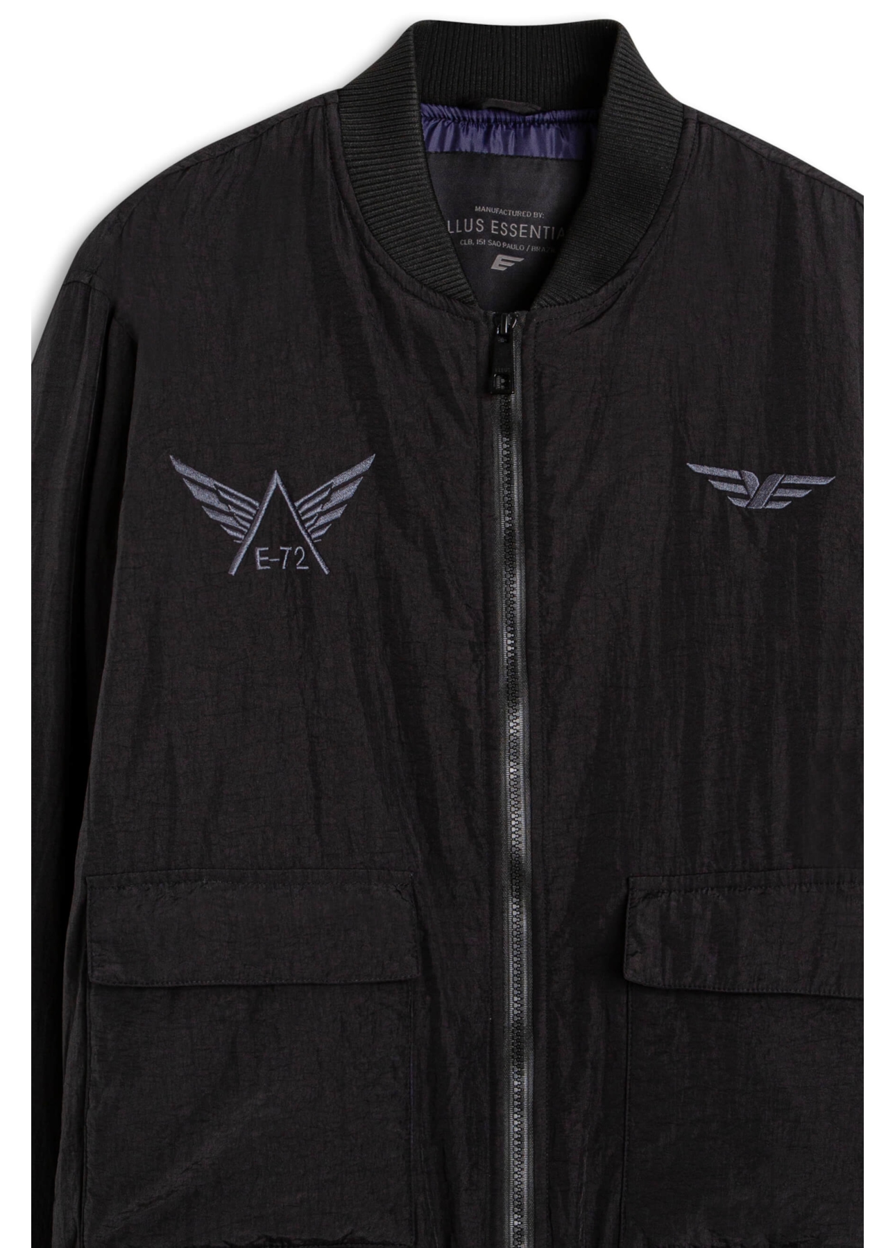 Jaqueta Bomber Ny Embroidery Preto