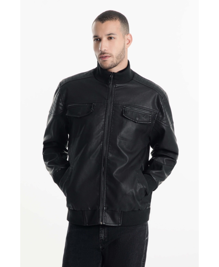 Jaqueta Bomber Pockets Ellus Preto