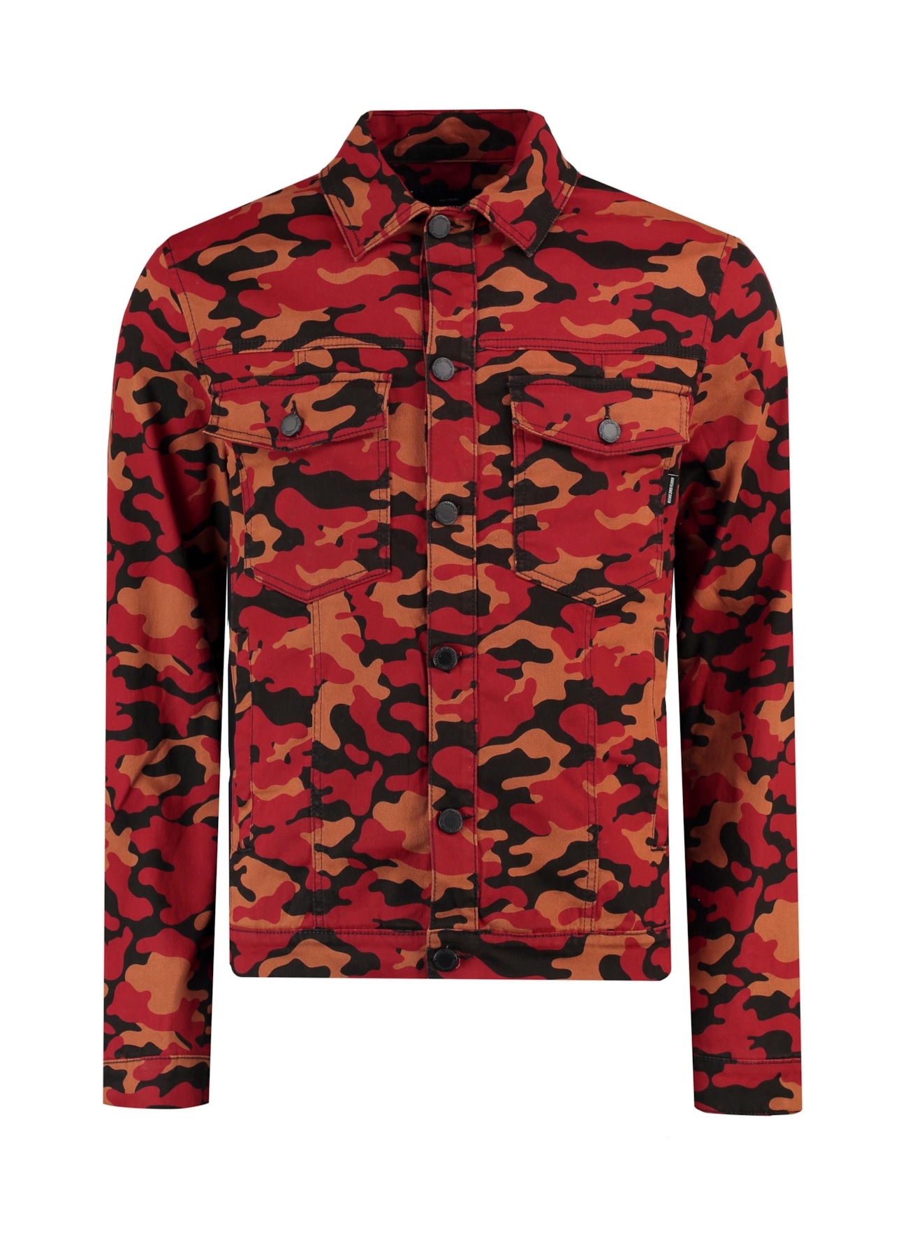 Jaqueta Camouflage Color Caramelo C/ Vermelho