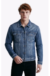Jaqueta Classic Denim Elastic Basica e Asa Lav.Claro C/ Tie Dye