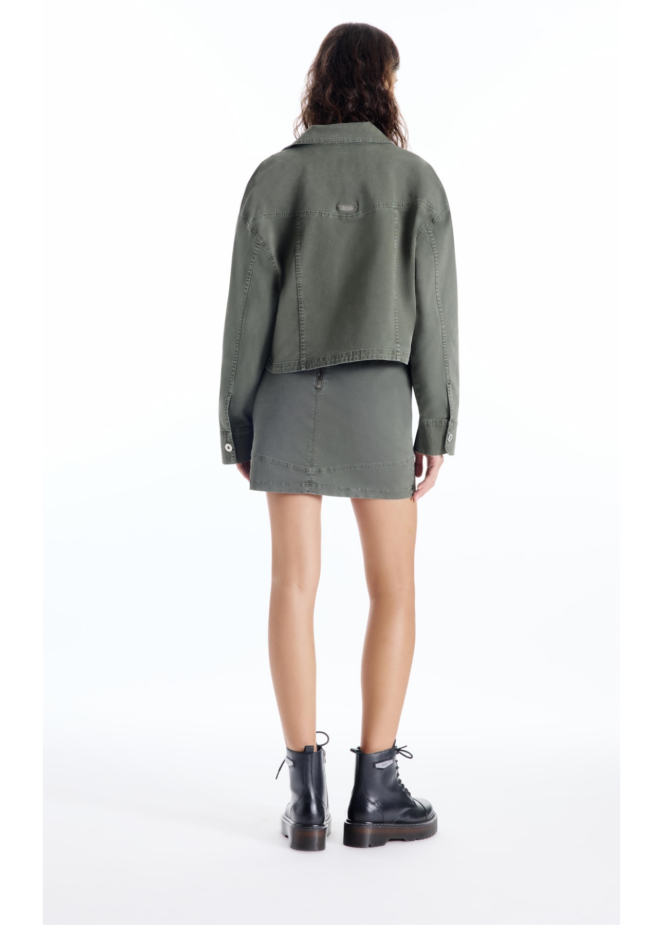 Jaqueta Color Twill Power Cargo Verde Escuro