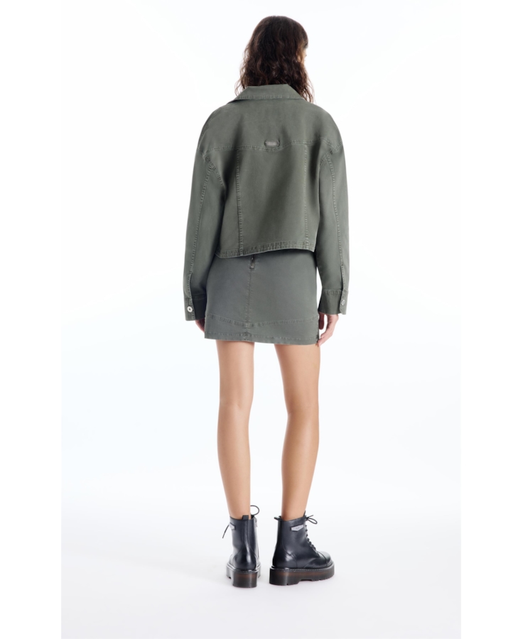 Jaqueta Color Twill Power Cargo Verde Escuro