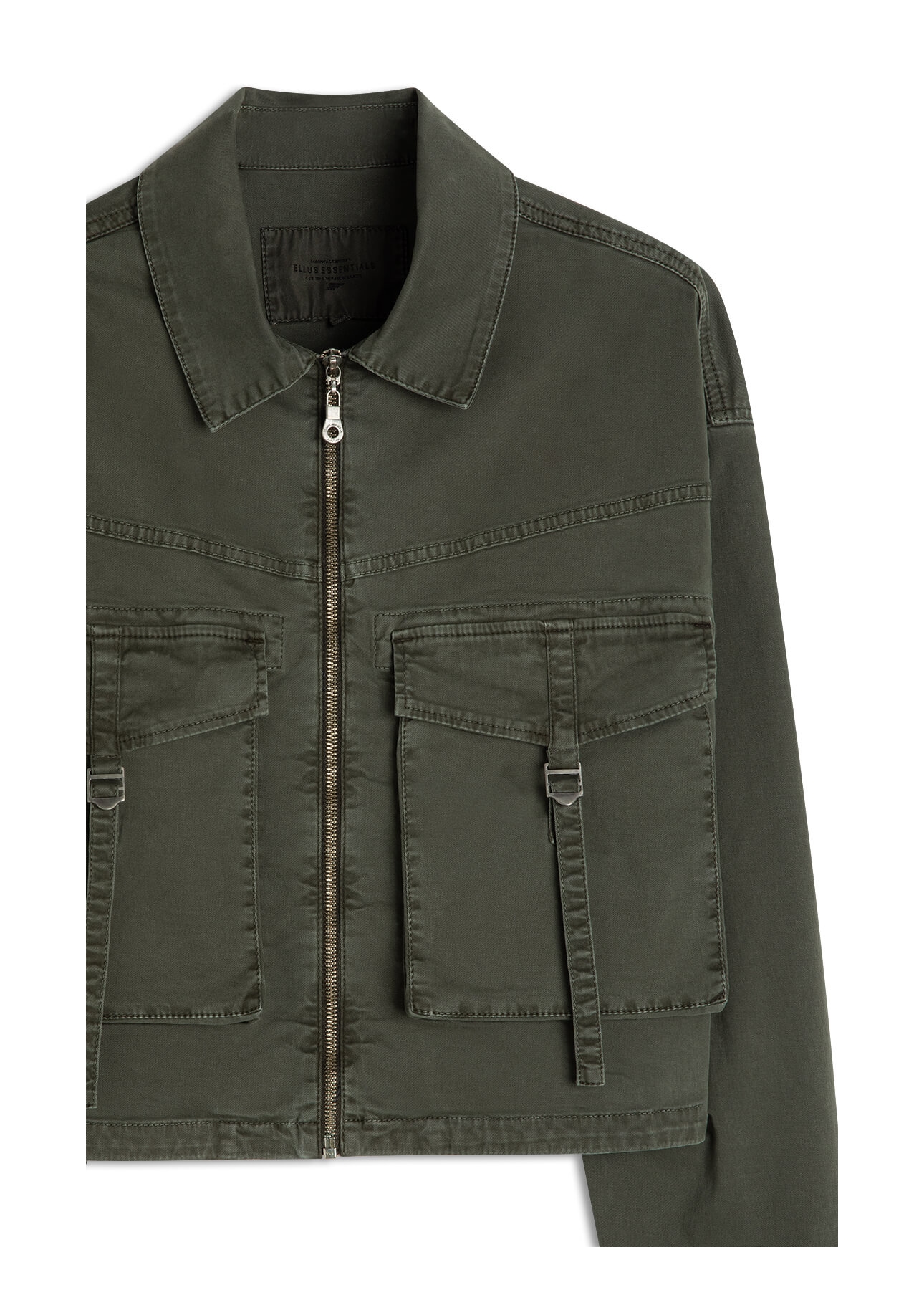 Jaqueta Color Twill Power Cargo Verde Escuro