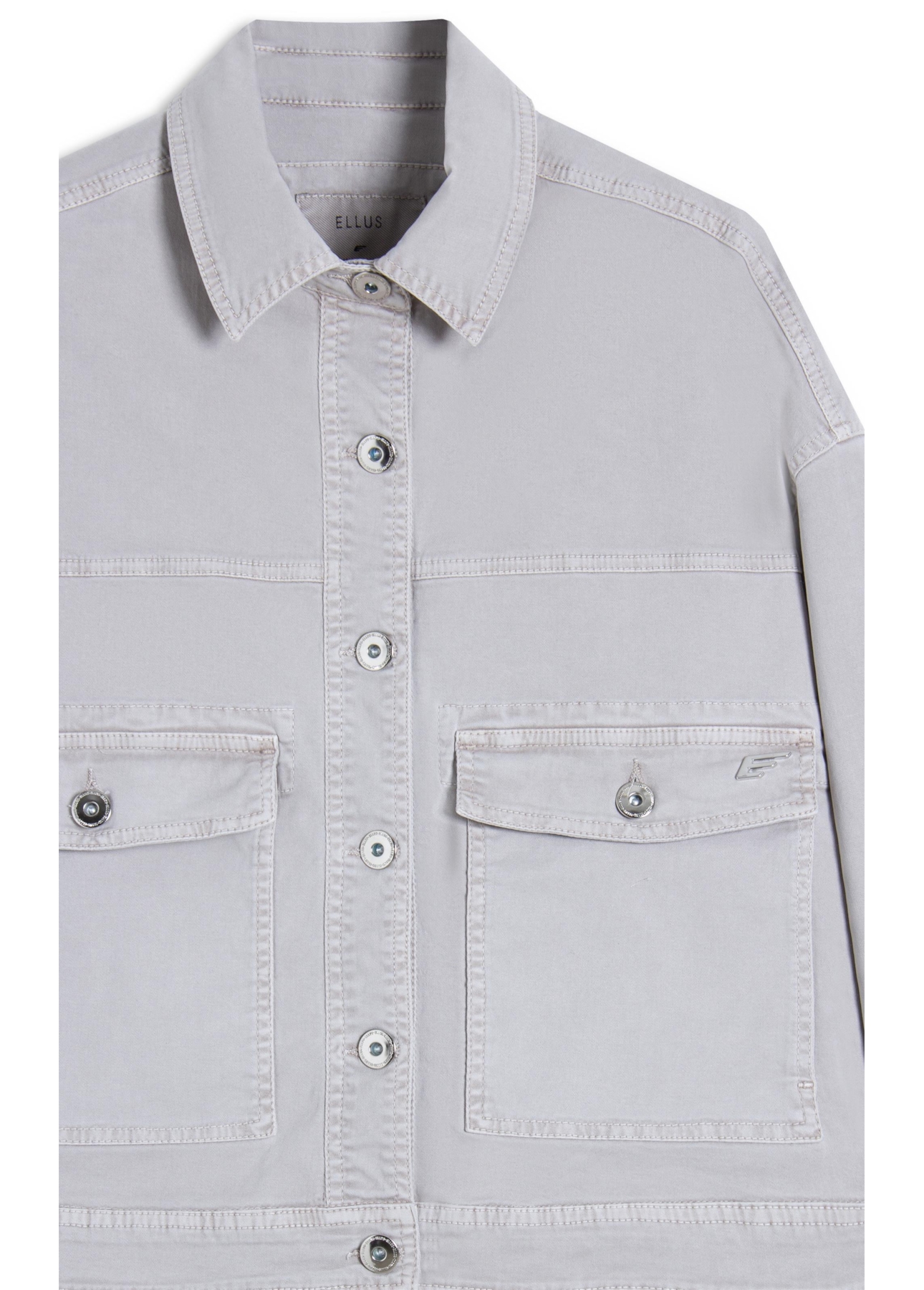 Jaqueta Color Twill Power Oversized Cargo Silver