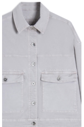 Jaqueta Color Twill Power Oversized Cargo Silver