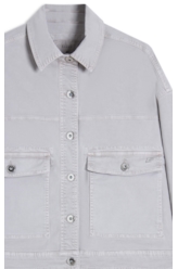 Jaqueta Color Twill Power Oversized Cargo Silver