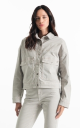Jaqueta Color Twill Power Oversized Cargo Silver