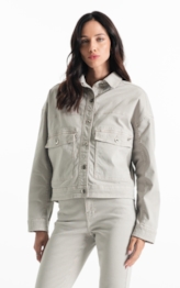 Jaqueta Color Twill Power Oversized Cargo Silver