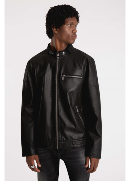 Jaqueta Couro Ace New Rider Preto