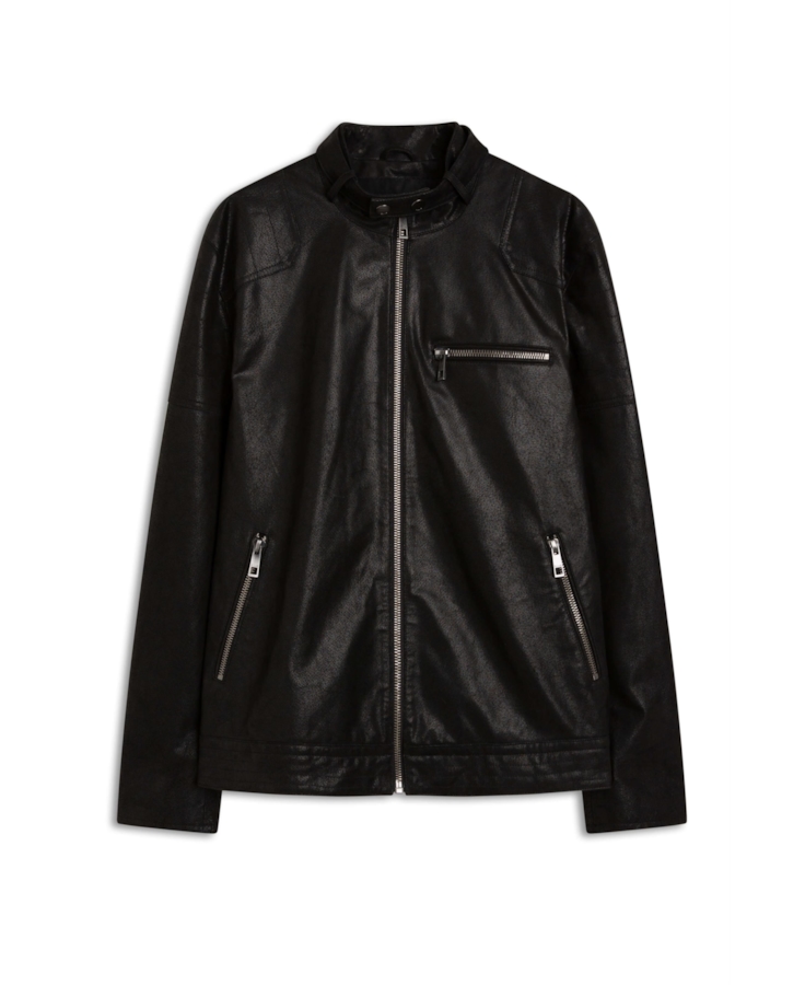 Jaqueta Couro Ace New Rider Preto