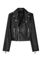 Jaqueta Couro Ellus Biker Preto