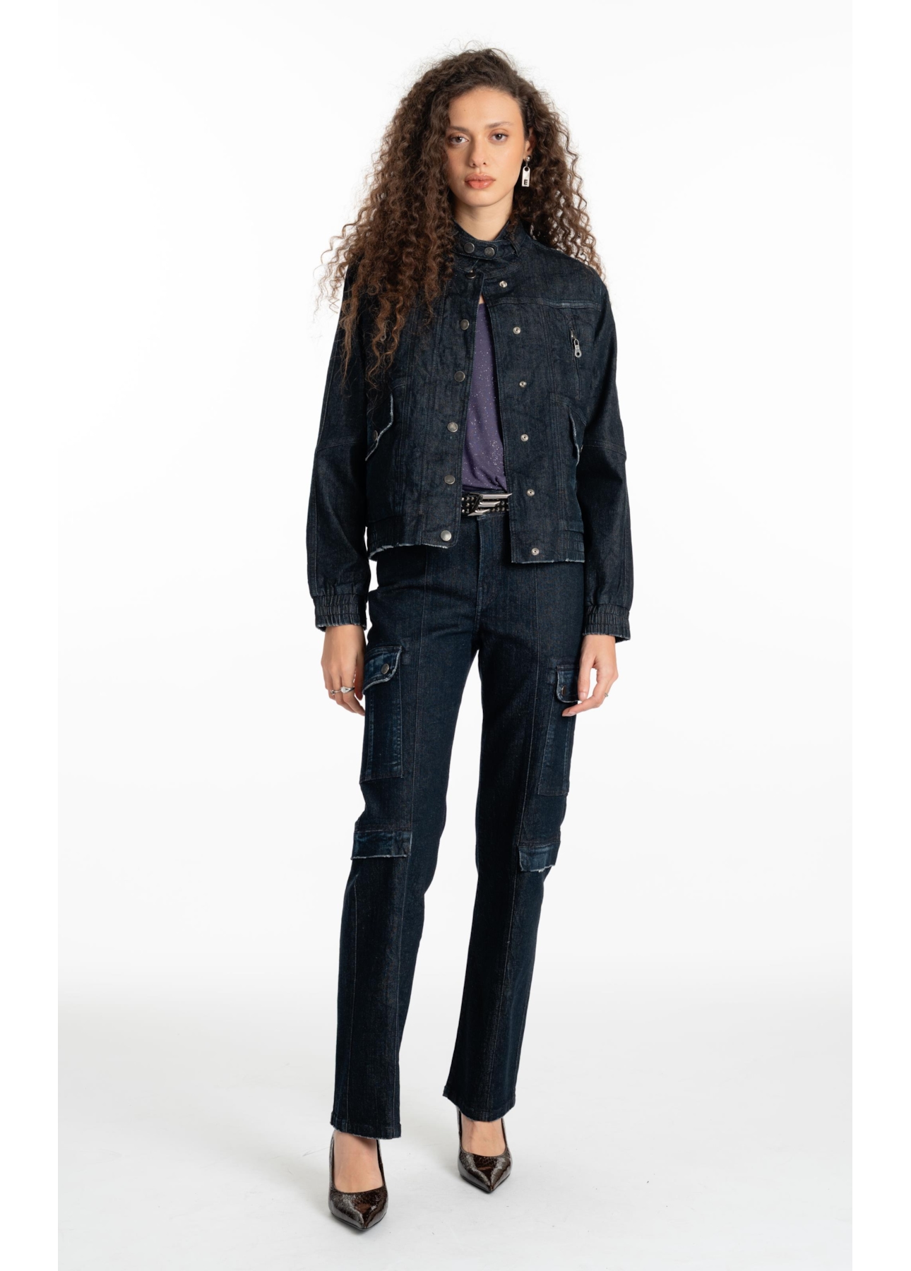 Jaqueta Dark Forest Oversized Lav.Escuro