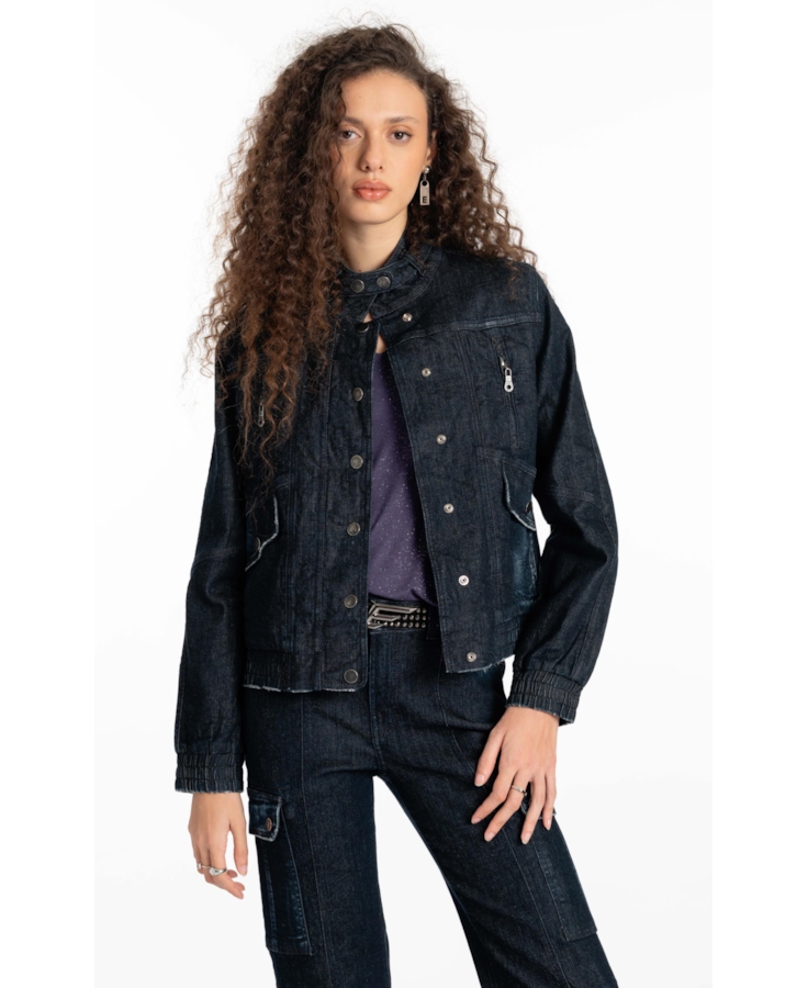 Jaqueta Dark Forest Oversized Lav.Escuro