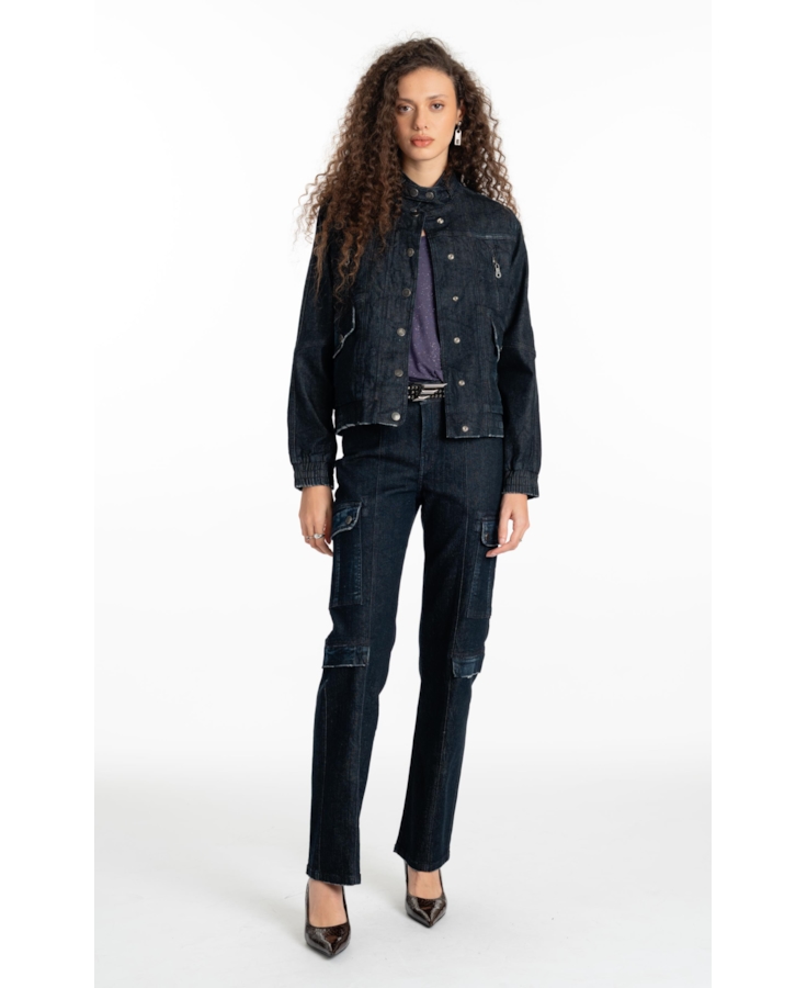 Jaqueta Dark Forest Oversized Lav.Escuro