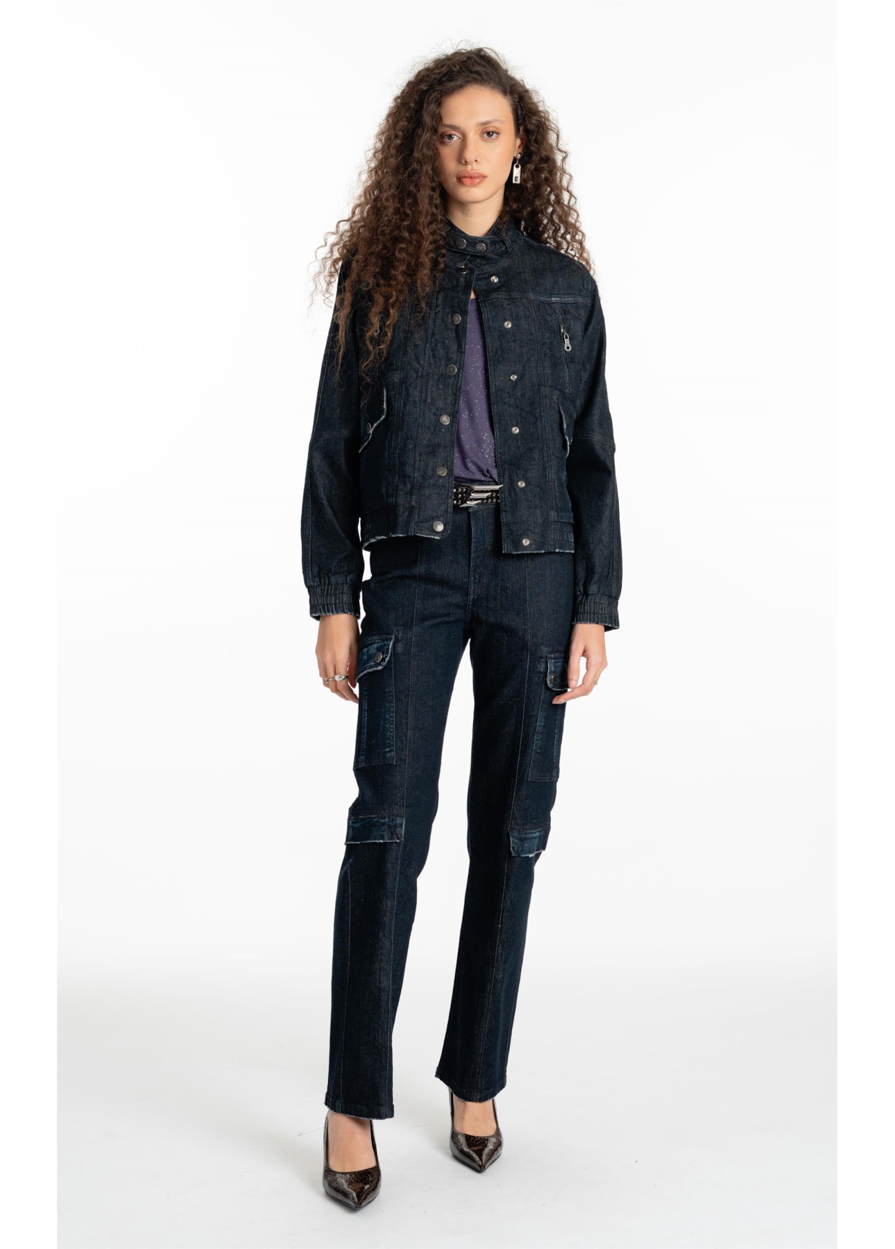 Jaqueta Dark Forest Oversized Lav.Escuro