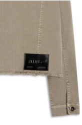 Jaqueta Denim Color Stretch Gola Pelo Husk