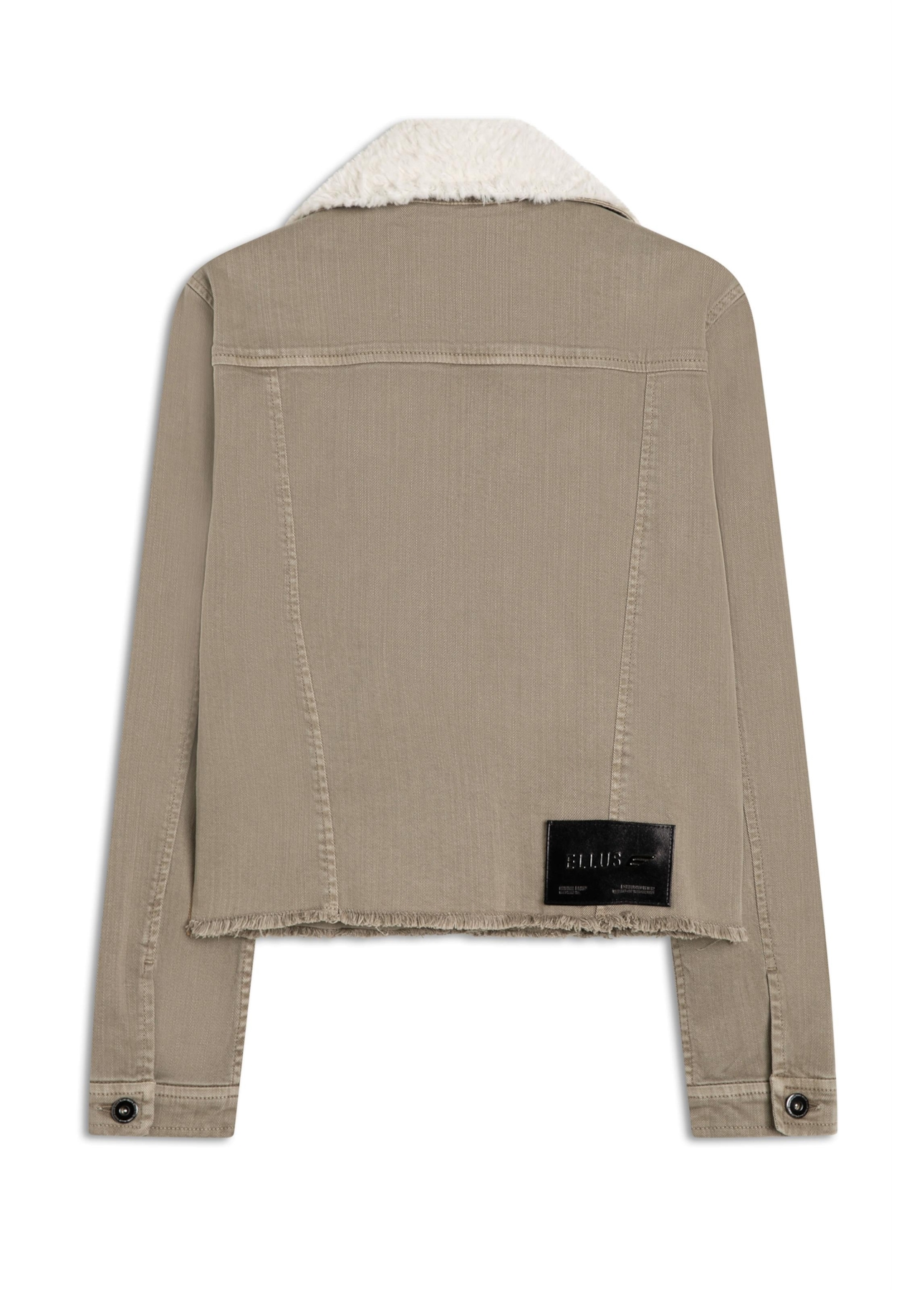 Jaqueta Denim Color Stretch Gola Pelo Husk