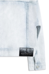 Jaqueta Denim Oversized 1813-Lav.Claro C/ Rebolo