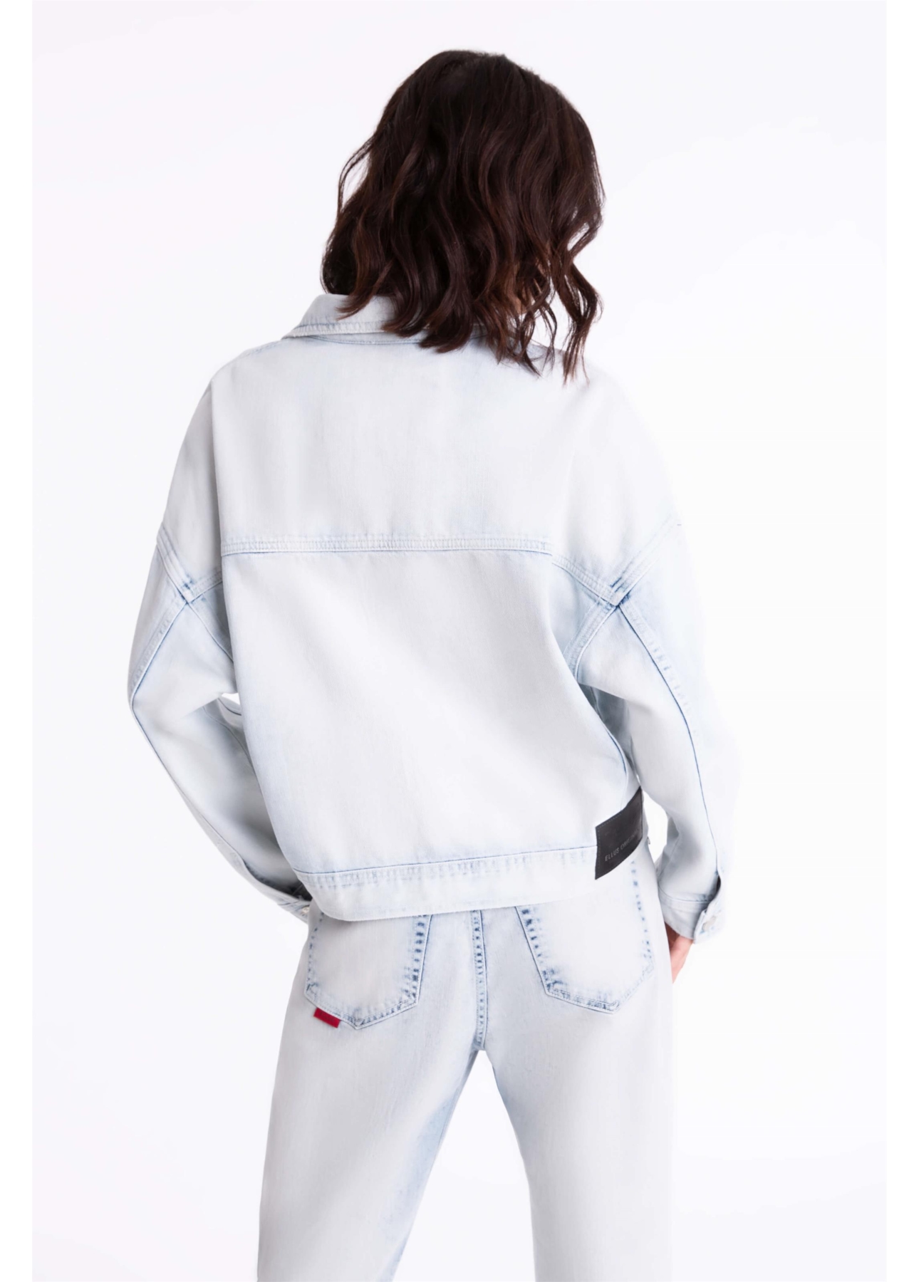 Jaqueta Denim Oversized 1813-Lav.Claro C/ Rebolo