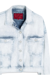 Jaqueta Denim Oversized 1813-Lav.Claro C/ Rebolo