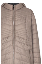 Jaqueta Ellus Nylon Puff Lines Havana