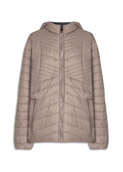 Jaqueta Ellus Nylon Puff Lines Havana