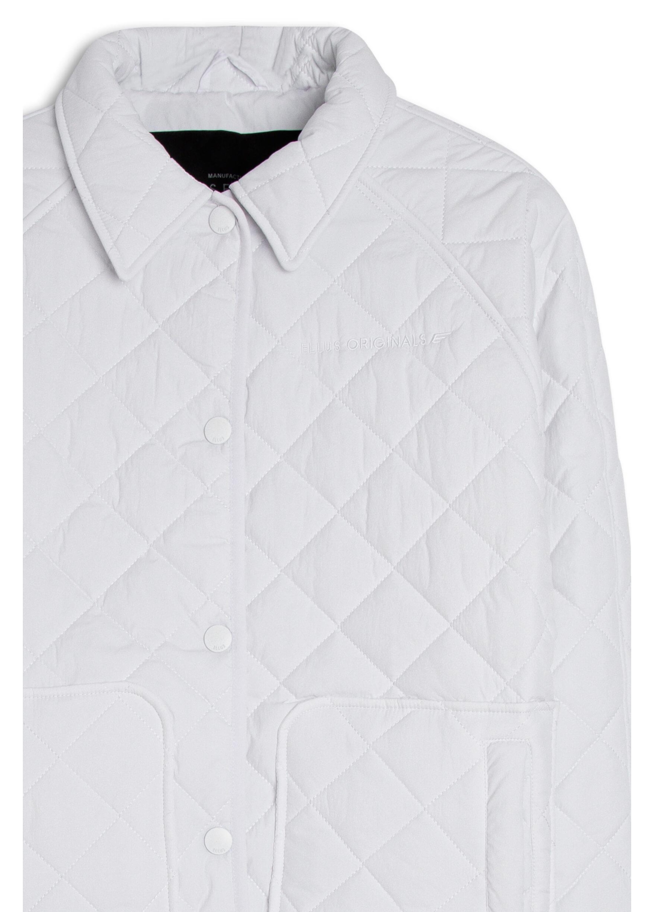 Jaqueta Ellus Nylon Quilted Raglan Off White