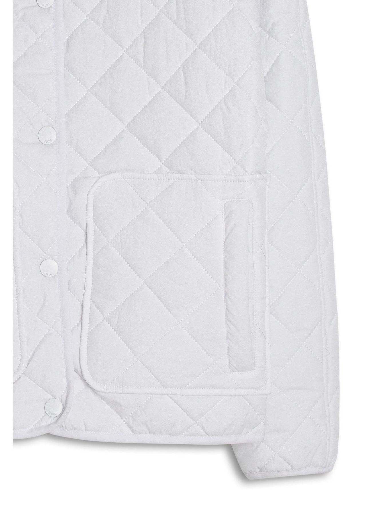 Jaqueta Ellus Nylon Quilted Raglan Off White