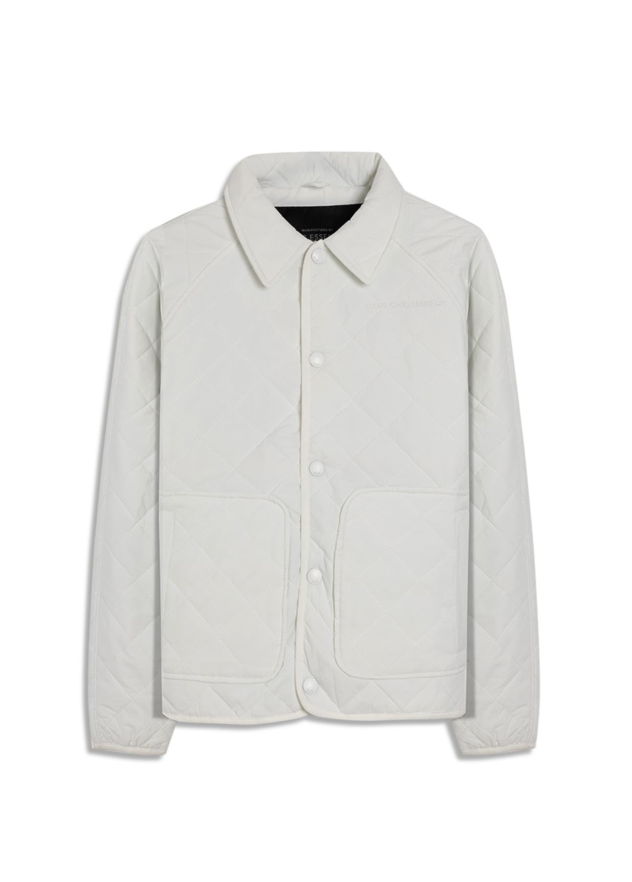 Jaqueta Ellus Nylon Quilted Raglan Off White