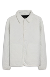 Jaqueta Ellus Nylon Quilted Raglan Off White