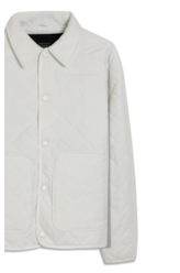 Jaqueta Ellus Nylon Quilted Raglan Off White