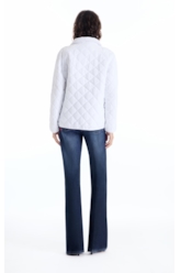 Jaqueta Ellus Nylon Quilted Raglan Off White