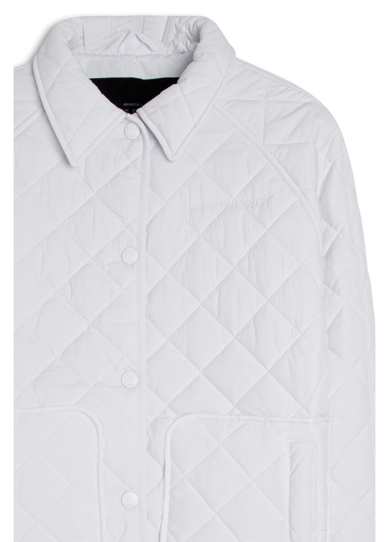 Jaqueta Ellus Nylon Quilted Raglan Off White